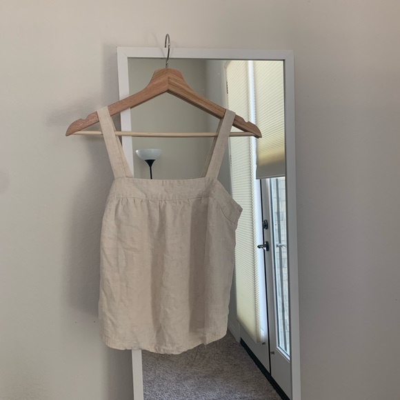 Universal Thread Tops - Universal Thread Cropped Linen Tank